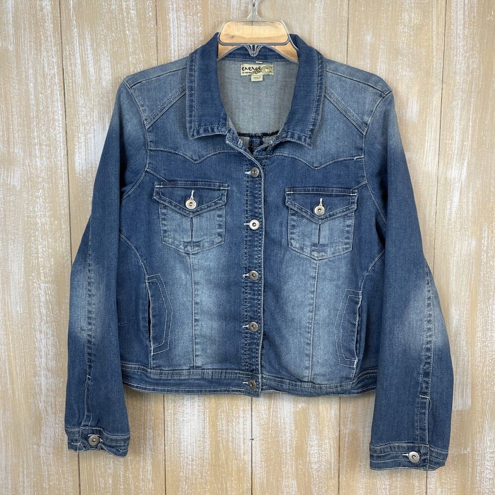 Girls Denim/Jean Jacket Blue energe by one world XL